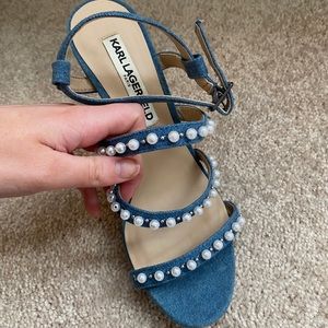 Karl lagerfeld heels size 7